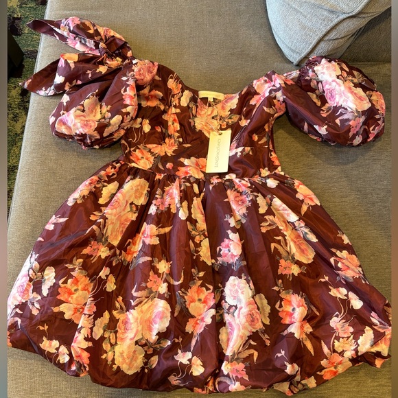 WORN ONCE - LoveShackFancy Floral Bubble Mini Dress - Picture 3 of 3
